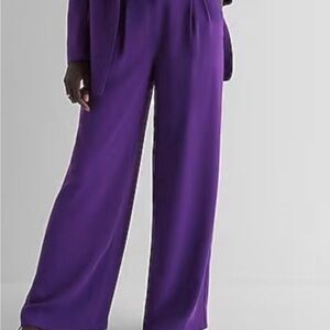 Express Vibrant Purple Wide Leg Pants
